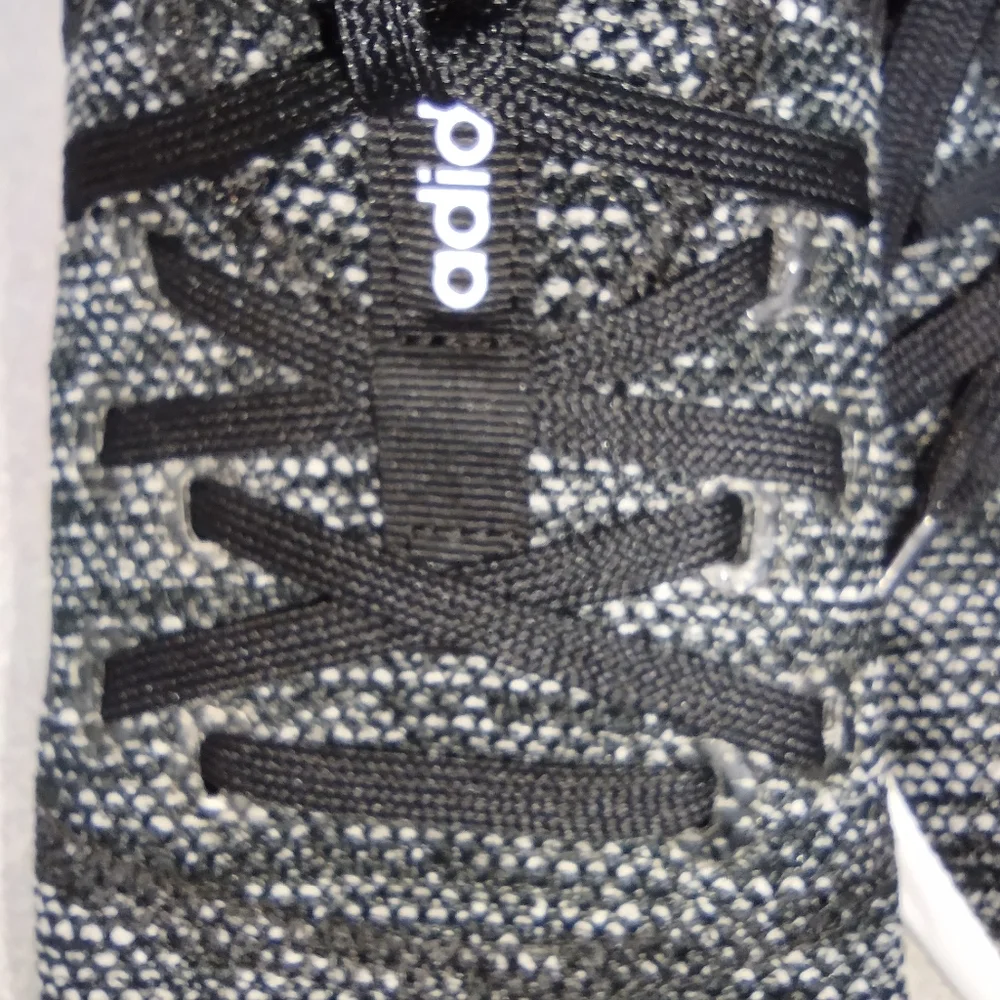 SOLD🌹adidas CLOUDFOAM PURE SHOES Sz 7 Med Blk/Blk/White Pull-on NEVER WORN - Picture 2 of 8